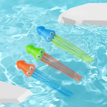 3 Adet Çocuk Yüzme Ahtapot Havuzu Dalış Oyuncaklar Çocuk Komik Ahtapot Oyun su oyuncakları Sualtı Eğitim Eğlenceli Banyo Oyuncakları Hediye 5