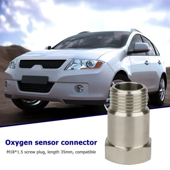 Evrensel M18x1. 5 Araba Oksijen Sensörü Adaptörü Araba Motor ışığı Genişletici Koruyucu Kabuk Fiş Adaptörü Oto Aksesuarları 0