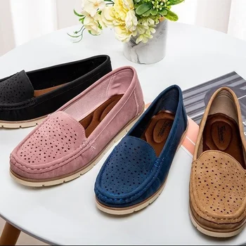 Kadın ayakkabısı 2022 Yeni Moda Ayakkabı Loafer'lar düz ayakkabı kadın Rahat Yuvarlak Ayak Düz Renk üzerinde Kayma Zapatos De Mujer 1