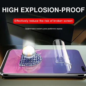 Ön + Arka Ekran Koruyucu Hidrojel Film Samsung Galaxy A51 A71 S20 Ultra Not 10 Artı Lite A50 A70 M30S M40 Cam Değil