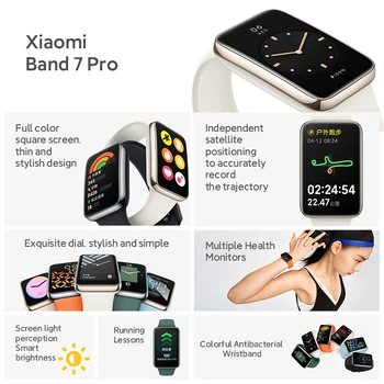 Yeni küresel Sürüm Xiao mi mi bant 7 Pro akıllı bilezik AMOLED Kan Oksijen Sağlık Spor İzci Su geçirmez Smartband VS Bant 6 3