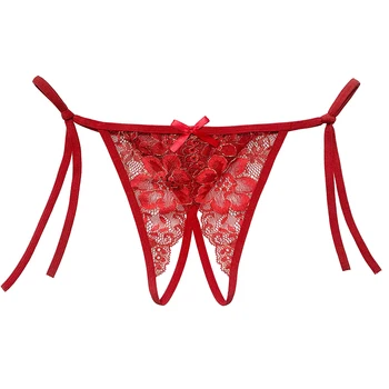 Seks Iç Çamaşırı Kadın Açık Külot Bandaj Kadın Dantel Iç Çamaşırı Yay Thongs Seksi Külot XXS-XL 2258 5