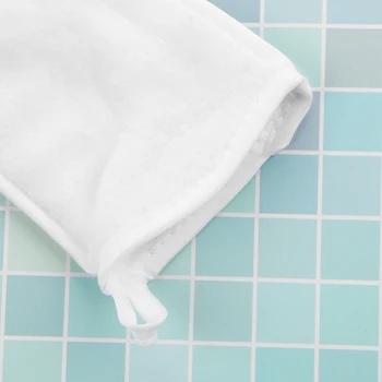 1 ADET Yüz temizlik eldiveni Kullanımlık Makyaj Çıkarıcı Havlu Kozmetik Puf Düz Renk Mikrofiber Yüz Bez Sağlık Araçları 3