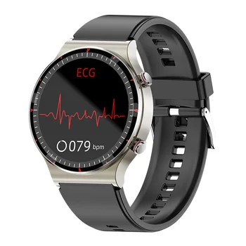 EKG PPG akıllı saat Erkekler Vücut Sıcaklığı Kalp Hızı Kan Basıncı Sağlık spor takip saati IP67 Su Geçirmez Smartwatch