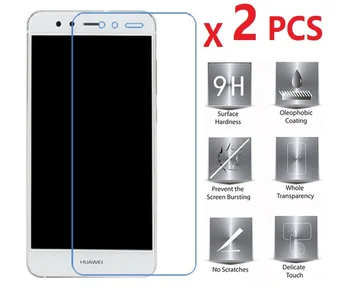 2 ADET Huawei P10 Lite Temperli Cam Ekran Koruyucu İçin P10 Lite 2.5 D 0.26 mm 9H Anti-scratch Premium Kalkan Koruma