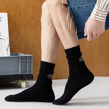 Yeni Komik Tarzı Çorap Sonbahar Ve Kış Yazı Sıcak Damgalama erkek Pamuklu Çorap basketbol çorapları 2