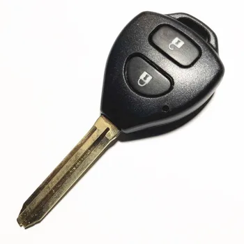 2 Düğme Kesilmemiş Yedek Uzaktan Kılıf Kapak Fob Konut Boş Anahtar Kabuk Toyota Corolla Camry Avalon için RAV4 Toy43 Bıçak