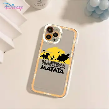 Disney Aslan Kral Telefon Kılıfı için iPhone 11 12 13 Mini Pro Max 14 Pro Max Durumda kabuk 0