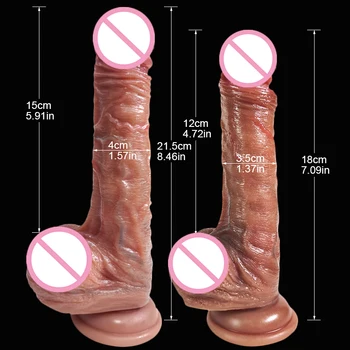 Gerçekçi Sürgülü Sünnet Yapay Penis Büyük Dick Cilt Venis Penis Klitoris Teşvik Strapon Orgazm Anal Seks Oyuncakları Vantuz Kadınlar İçin 5