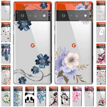 Google Pixel 7 için 5G Durumda Pixel7 Pro Temizle Yumuşak TPU Silikon Telefon Kapak için Google Pixel 7 Pro Kılıfları Şeffaf Tampon 6A