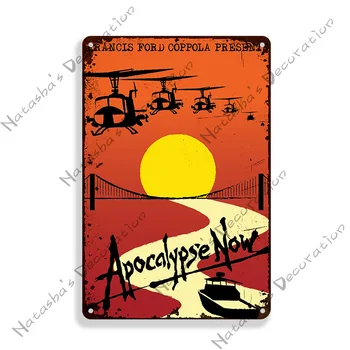 1979 Klasik Film Apocalypse Now Dekoratif Levha Metal Tabela Duvar Plakası Garaj Cafe Retro Metal İşaretleri Vintage Metal Plak