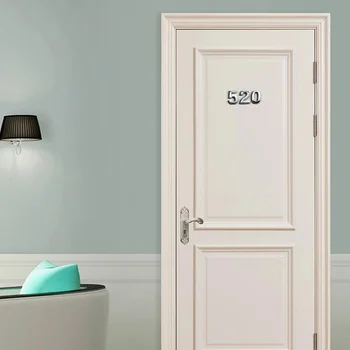 3D Kendinden Yapışkanlı ev numarası apartman kapısı adresi yapışkan etiket gümüş Sokak Otel ofis kapısı etiket isim plakası İşareti Posta Kutusu 3