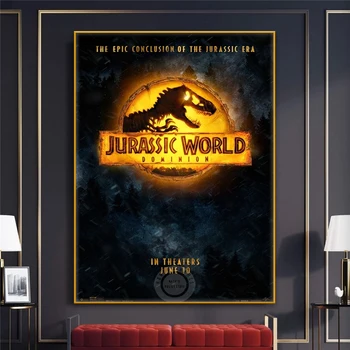 Film Jurassic Dünya Saltanatı Poster Baskı Karakter duvar sanatı tuval Resimleri ve Baskılar Ev Oturma Odası Koridor Duvar Dekor Pict 2