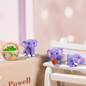 Mini Bebek Evi fil heykelcikleri Minyatürleri Süs sevgililer Günü Hediyesi Peri Bahçe Yosun Ev Dekorasyon 2