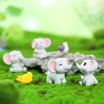Mini Bebek Evi fil heykelcikleri Minyatürleri Süs sevgililer Günü Hediyesi Peri Bahçe Yosun Ev Dekorasyon 5