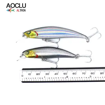 AOCLU Wobblers Süper Kalite 10 Yeni Renkler 70mm 8.6 g Sert Yem Minnow Shad Crankbait Balıkçılık Cazibesi Bas Taze Tuzlu Su Mücadele 0