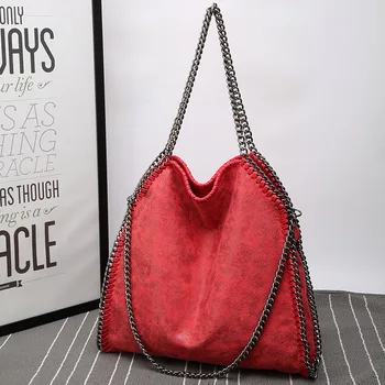 Büyük Kapasiteli omuz çantaları 2021 Yeni Tote Zincirleri Tarzı Çanta Popüler en saplı çanta Kadın Çantalar alışveriş çantası Kızlar için Hediye 2
