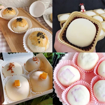100 adet cupcake kağıdı Astar kek kapları Muffin Kek Durumlarda Düz Renk Pişirme Kalıp Cakecup Yağa Dayanıklı Kek Sarıcı Pasta Mutfak Aracı 3