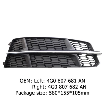 Otomatik Sol Sağ Yan Ön Alt Tampon Sis farı ızgarası ızgara kapağı Değiştirme Audi A6 (C7) S HATTI 14-18