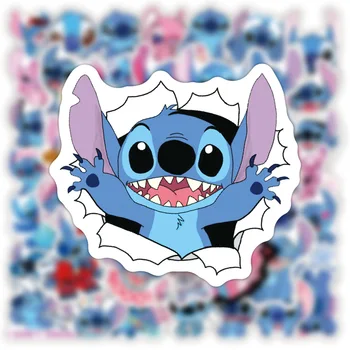 10/30/50 ADET Anime Disney Lilo Dikiş Graffiti Etiketler Çıkartması Kaykay Dizüstü Motosiklet Bagaj Su Geçirmez Çocuk Sticker Oyuncaklar 2