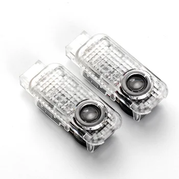 2 adet LED Hayalet Gölge Projektör Araba Kapı logo ışığı Özel Lazer REKLAM A4 A6 A8 Q3 Q5 Q7 S3 S5 S7 RS Sline Zemin Karşılama Lambası