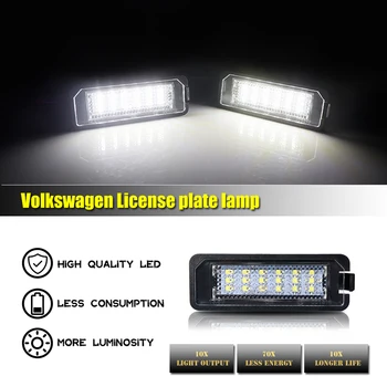 Beyaz LED lisans numarası plaka ışıkları Volkswagen GTı / Golf Phaeton Tavşan, Porsche Boxster Cayman Panamera, Audi için Q7