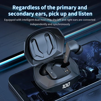 Bluetooth uyumlu 5.0 TWS kablosuz mikrofonlu tekli kulaklıklar kablosuz kulaklık Eller Ser Stereo kablosuz kulaklık Çağrı Müzik