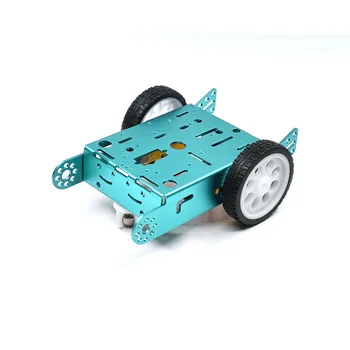 2WD Alüminyum 2WD Araba Eğitim Oyuncaklar Yeni Alaşım Araba Şasi Akıllı Robot Araba Şasi Akıllı Robot DIY Kiti MBOT Araba