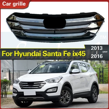 ABS Siyah Ön Izgara Trim Yarış Izgaralar ıçin 2013 2016 Hyundai Santa Fe 3 DM Ix45 3