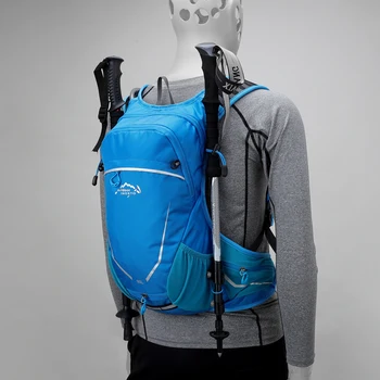 Açık spor ultra hafif sırt çantası 16L, koşu, nemlendirici, hiking, Bisiklete binme, 2L su torbası ile 2
