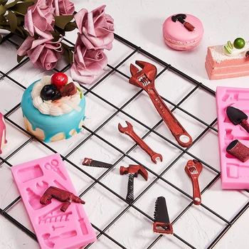 El Aletleri silikon kalıp 3D Şeker Çikolata Fondan Kalıpları Kek Fondan Çerez dekorasyon kalıbı Tatlılar Cupcake Kek Topper