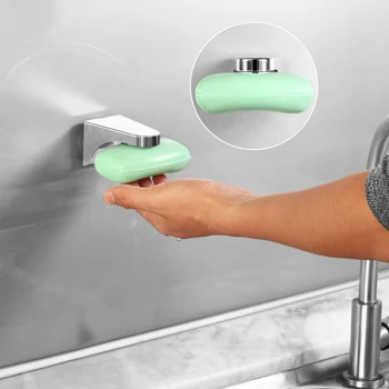Vantuz Sabun bulaşık deterjanı Tutucu Zarif Aracı Ücretsiz Paslanmaz Sünger Tutucu Bulaşık Tutucu Sabunluk Banyo Duş İçin Ev 0