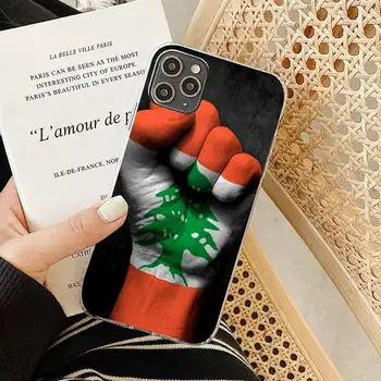 Lübnan Lübnan Bayrağı Telefon Kılıfı için iPhone 13 8 7 6 6S Artı X 5S SE 2020 XR 11 12 pro XS MAX