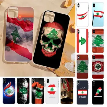 Lübnan Lübnan Bayrağı Telefon Kılıfı için iPhone 13 8 7 6 6S Artı X 5S SE 2020 XR 11 12 pro XS MAX 2