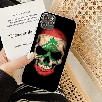 Lübnan Lübnan Bayrağı Telefon Kılıfı için iPhone 13 8 7 6 6S Artı X 5S SE 2020 XR 11 12 pro XS MAX 4