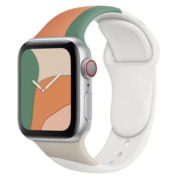 Silikon Kayış apple saat bandı 44mm 45mm 42mm Watchband Bilezik iWatch 40mm 38mm 41mm Correa Apple Watch Serisi 6 5 3 SE 7