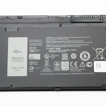 Yeni 7.4 V 45WH WD52H Laptop Batarya İçin DELL Latitude E7240 E7250 Serisi W57CV 0W57CV GVD76 VFV59 7.6 V 52WH 1