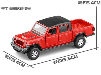 1:36 Jeep Gladyatör SUV Die Cast Koleksiyon Model Arabalar Statik Alaşım Pick Up Araba doğum günü hediyesi Oyuncaklar Çocuklar İçin Ev F104 2