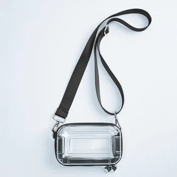 2022 Rahat Küçük Kutu tasarımcı çantası kadın Omuz Crossbody Çanta Yeni Moda Şeffaf Geniş Omuz Askısı askılı çanta 3