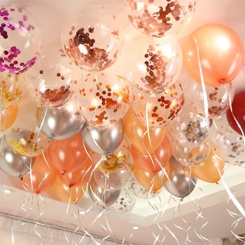 10 Adet 12 inç Karışık Konfeti Lateks Balonlar Doğum Günü Partisi Düğün noel ev dekorasyonu Balon Bebek Duş Hava Topları Globos