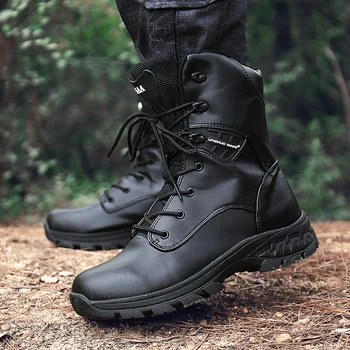 Tasarımcı Erkekler Camo Askeri Taktik Botları Su Geçirmez yürüyüş ayakkabıları Delta Savaş Ordu askeri postal Avcılık Botları Açık Ayakkabı
