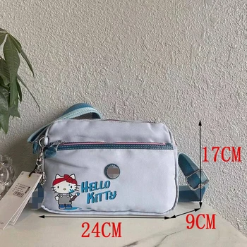 Hello Kitty Moda Çantalar ve Çanta Kadınlar için Crossbody Çanta Sanrio Anime Karikatür Çanta Fermuar Sikke cüzdan omuzdan askili çanta