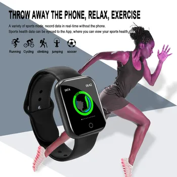 Y68 akıllı saat Erkekler Kadınlar Su Geçirmez Spor İzci Smartwatch Spor Dijital Saatler Android IOS için Relojes Para Mujer Reloj 2