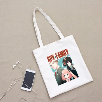 Kadın omuz çantaları SPYFAMILY japon animesi Büyük Kapasiteli Zarif Tote Çanta Bayan Çanta Taşınabilir Tek omuz alışveriş çantası