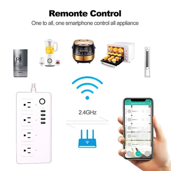 Brezilya Tuya Akıllı Ev Zigbee WiFi Akıllı Priz Monitör Ev Aletleri Çıkış güç şeridi Ses Kontrolü Alexa Google için 3
