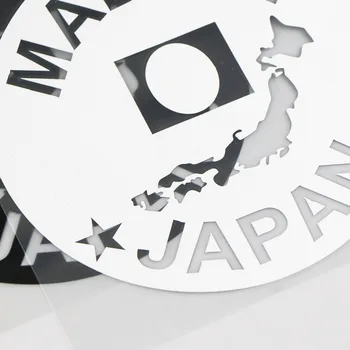 YJZT 15.2 CM*15.2 CM Japonya'da Yapılan Vinil Çıkartması Araba Sticker Dekor Parmak Siyah/Gümüş 4A-0138