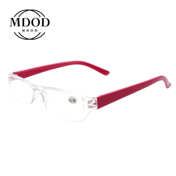 Moda Retro Kare Anti-mavi okuma gözlüğü Erkek Kadın Unisex Taşınabilir Ultra hafif Yarım çerçeve okuma gözlüğü + 1.0 ila + 4.0 0