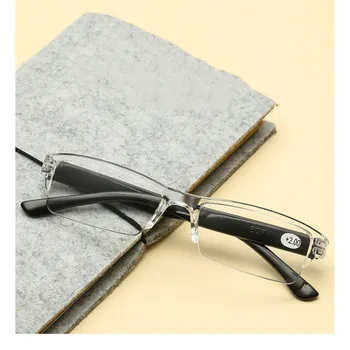 Moda Retro Kare Anti-mavi okuma gözlüğü Erkek Kadın Unisex Taşınabilir Ultra hafif Yarım çerçeve okuma gözlüğü + 1.0 ila + 4.0 4