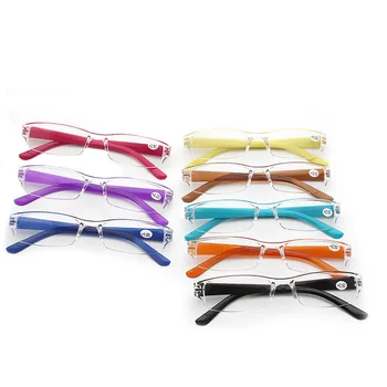 Moda Retro Kare Anti-mavi okuma gözlüğü Erkek Kadın Unisex Taşınabilir Ultra hafif Yarım çerçeve okuma gözlüğü + 1.0 ila + 4.0 5