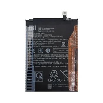 Pil BN62 BN 62 6000mAh Xiaomi Redmi İçin Not 9 4G 9T Yedek Piller Bateria + Araçları 2